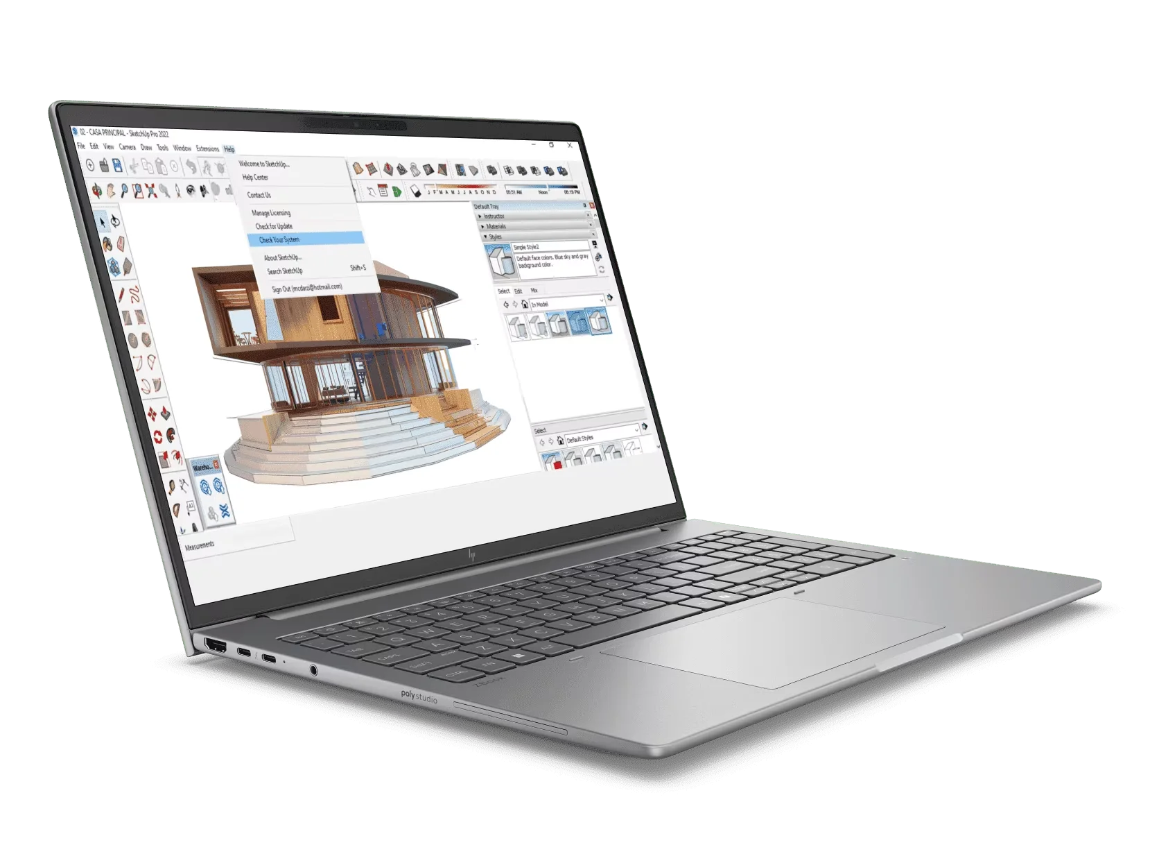 Notebook HP Workstation ZBook 8 G1i C2RN1PT#AKL (Meteor Silver) thumbnail 3