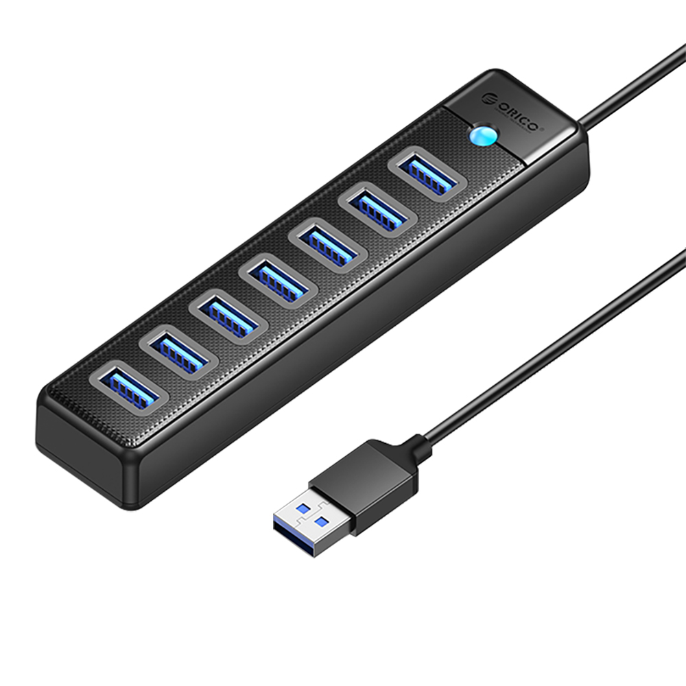 orico 7 Port USB HUB v3.0 ORICO (PW7U-U3) Black — product image 1