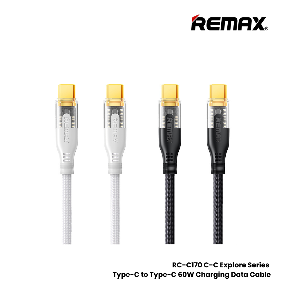 1.2M Cable Type-C TO Type-C REMAX (60W,RC-C170) White thumbnail 2