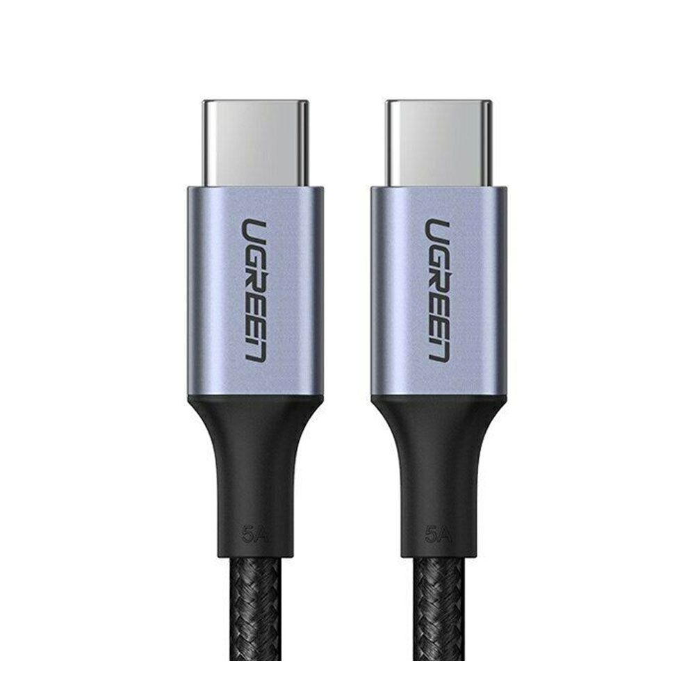 ugreen 1M Cable Type-C TO Type-C UGREEN (100W,Alu,Nylon-70427) Black — product image 1