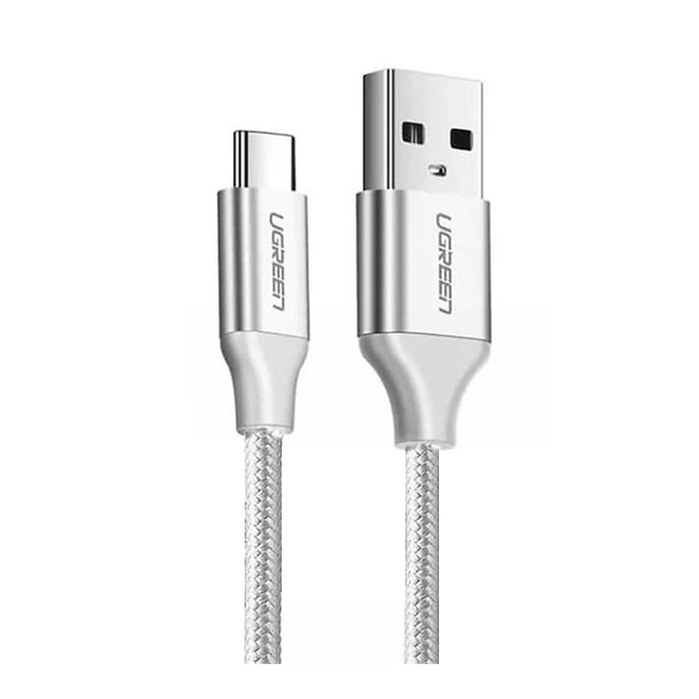 ugreen 1M Cable USB TO Type-C UGREEN (Alu Silver, Nylon-60131) White — product image 1