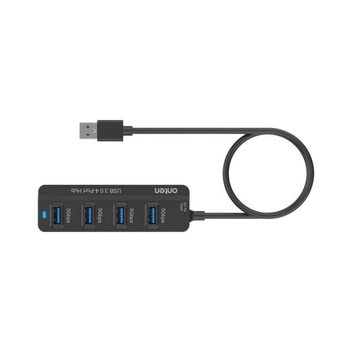 4 Port USB HUB v3.0 ONTEN (OTN-5305) Black thumbnail 2