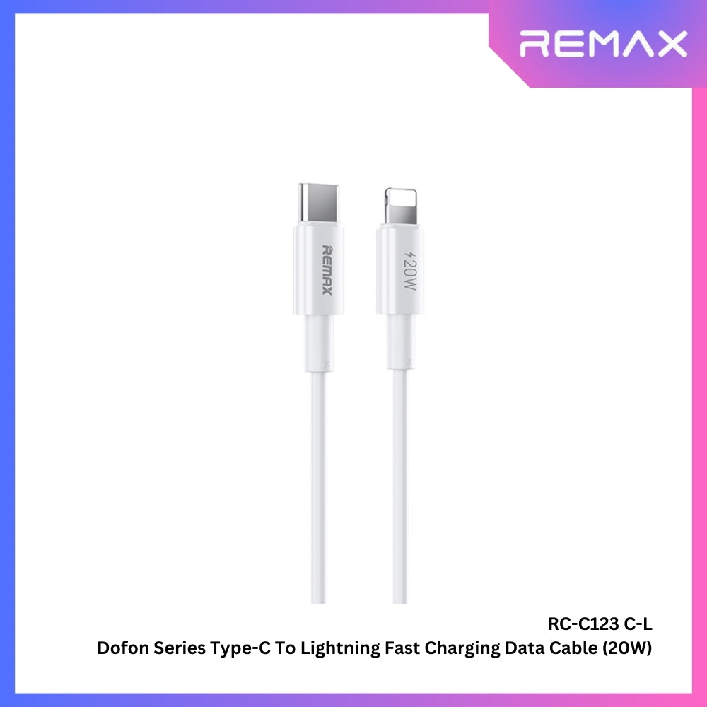 2M Cable Type-C TO iPhone REMAX (20W,RC-C123) White thumbnail 2