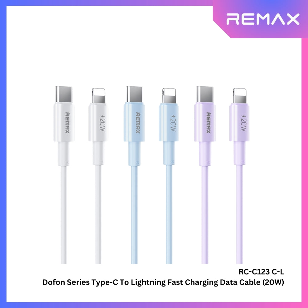 2M Cable Type-C TO iPhone REMAX (20W,RC-C123) White thumbnail 3