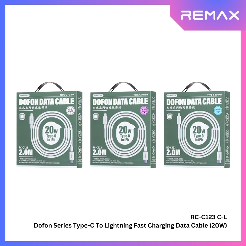 2M Cable Type-C TO iPhone REMAX (20W,RC-C123) White thumbnail 4