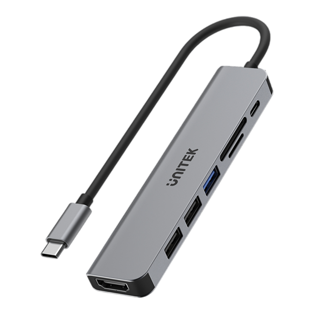type-c Converter Type-C 7 in 1 UNITEK (H1118A) Space Grey — product image 1
