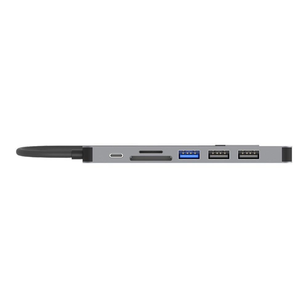 Converter Type-C 7 in 1 UNITEK (H1118A) Space Grey thumbnail 4