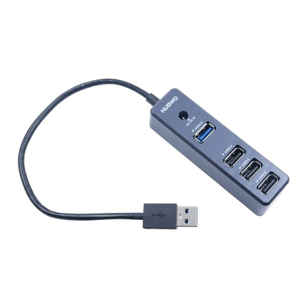 nubwo 4 Port USB HUB v2.0 NUBWO (NH49) Black — product image 1