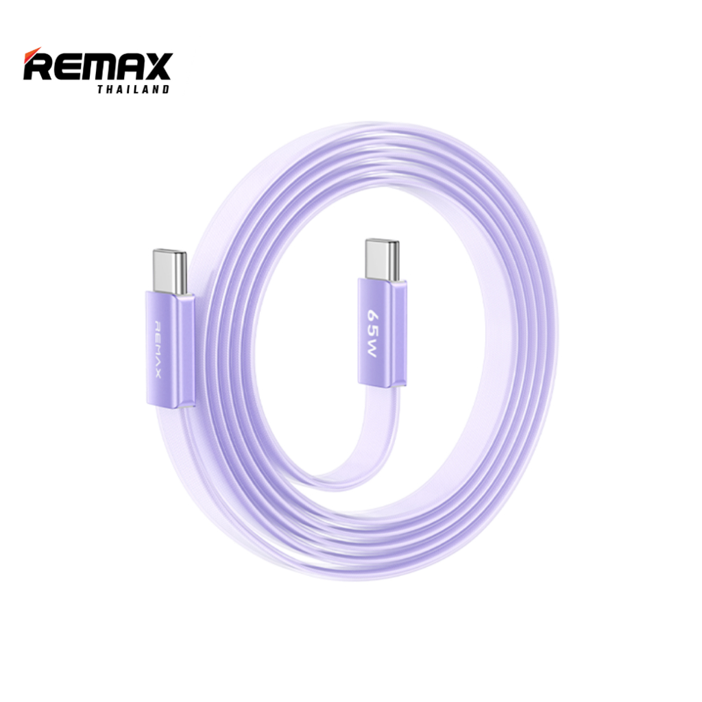 remax 1.2M Cable Type-C TO Type-C REMAX (65W,CB35) Purple — product image 1