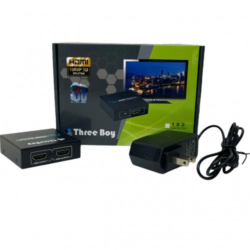 threeboy กล่องแยกจอ HDMI SPLITTER 1:2 THREEBOY — product image 1