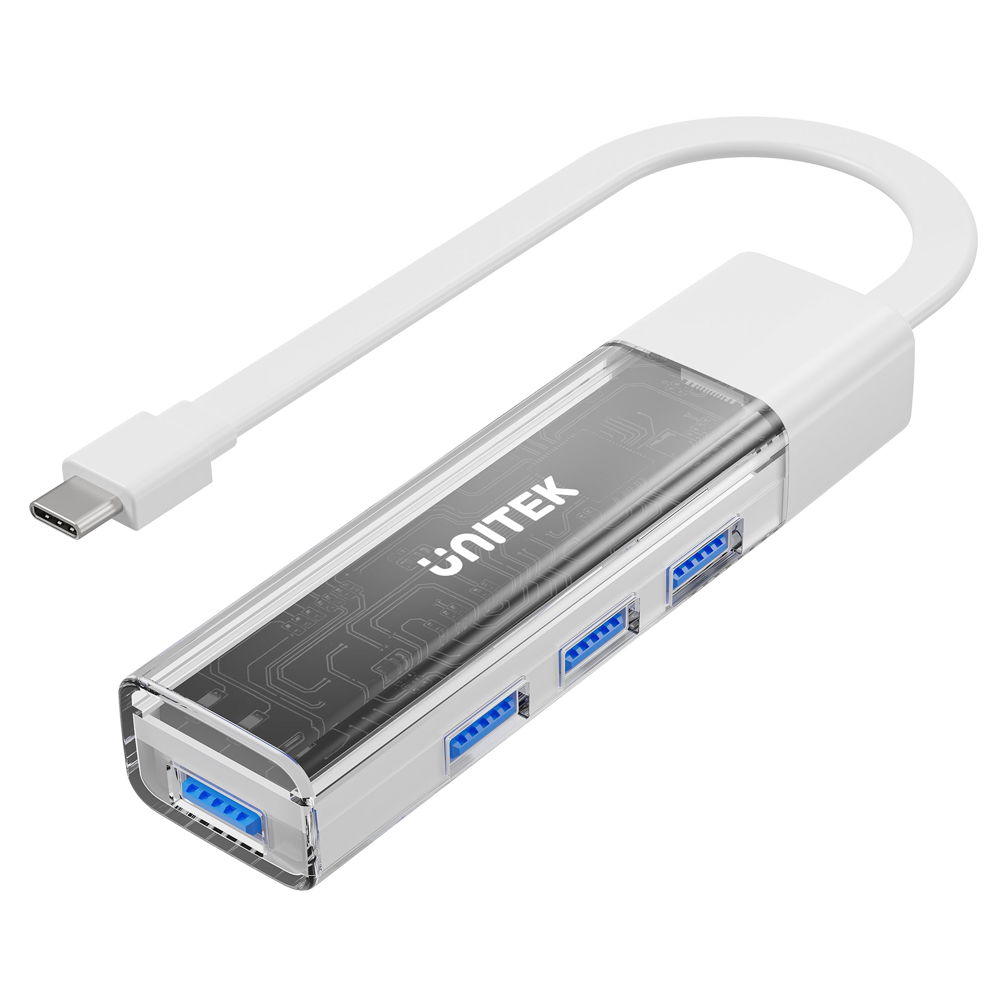 v3.0 4 Port USB HUB v3.0 UNITEK (H1319AWH01) Type-C White — product image 1