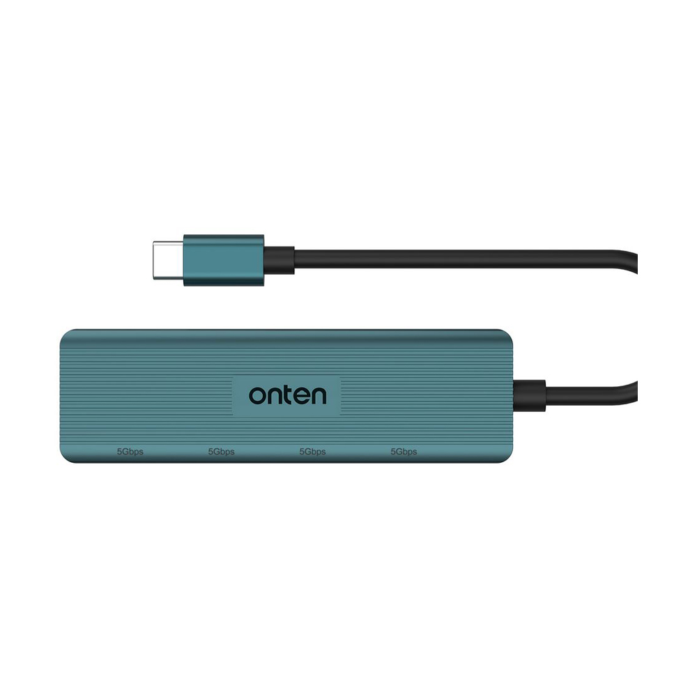 4 Port USB HUB v3.2 ONTEN (UC621) Type-C Dark Green thumbnail 2