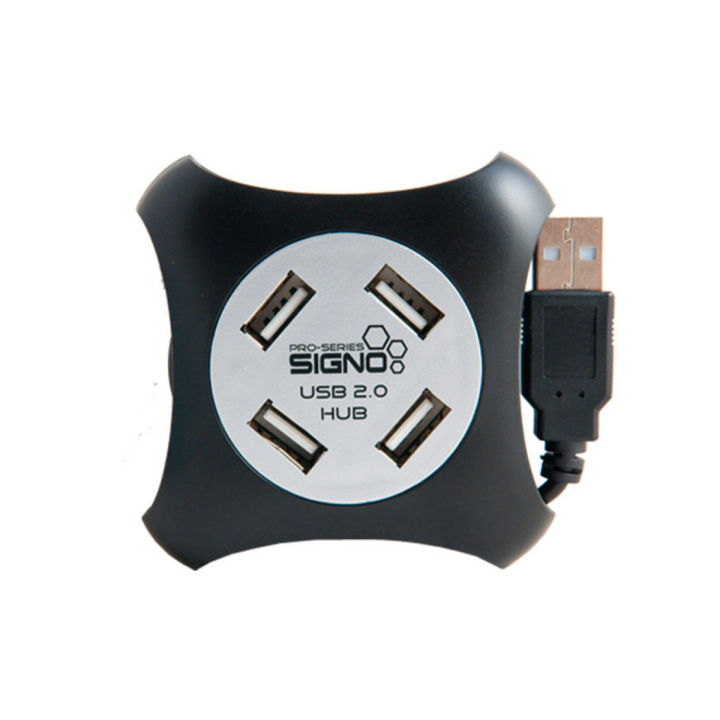 signo 4 Port USB HUB v2.0 SIGNO (HB157) Black — product image 1