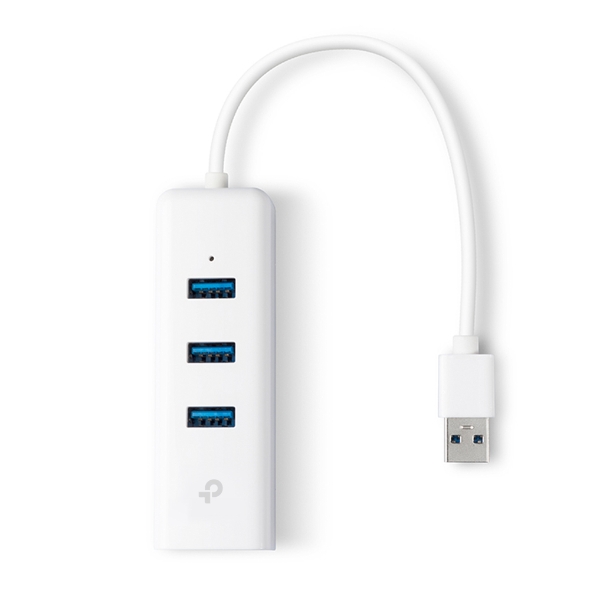 tp-link 3 Port USB HUB v3.0 + LAN TP-LINK UE330 (White) — product image 1
