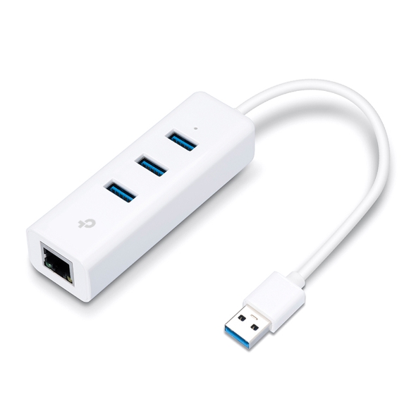 3 Port USB HUB v3.0 + LAN TP-LINK UE330 (White) thumbnail 2