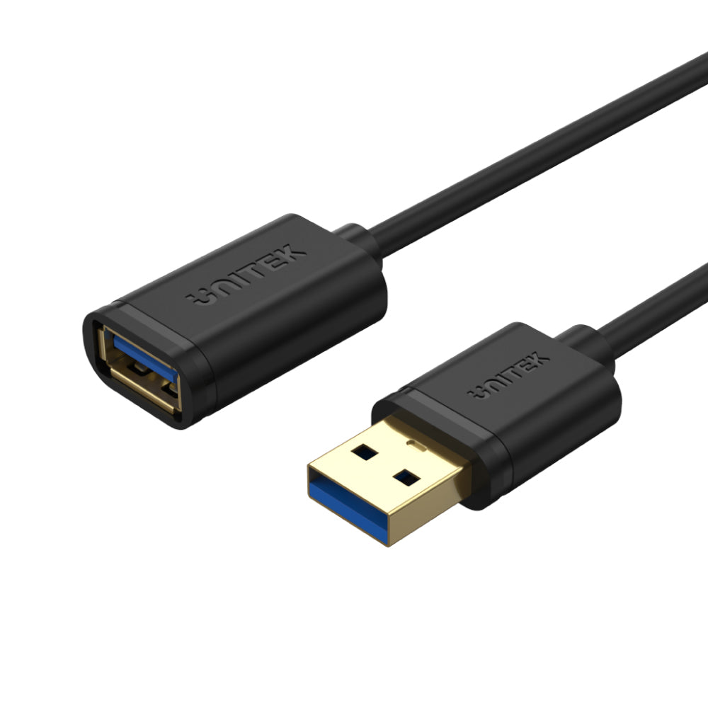 Cable Extension USB 3.0 M/F (0.5M) UNITEK (Y-C456GBK) thumbnail 2