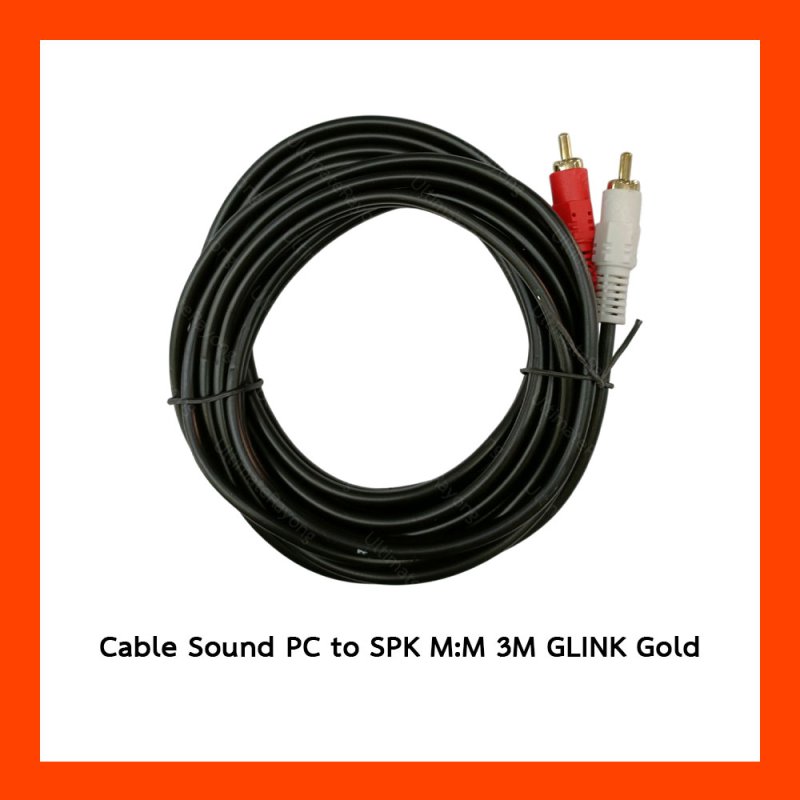 Cable Sound PC TO SPK M/M 1:2 (15M) GLINK GOLD thumbnail 3