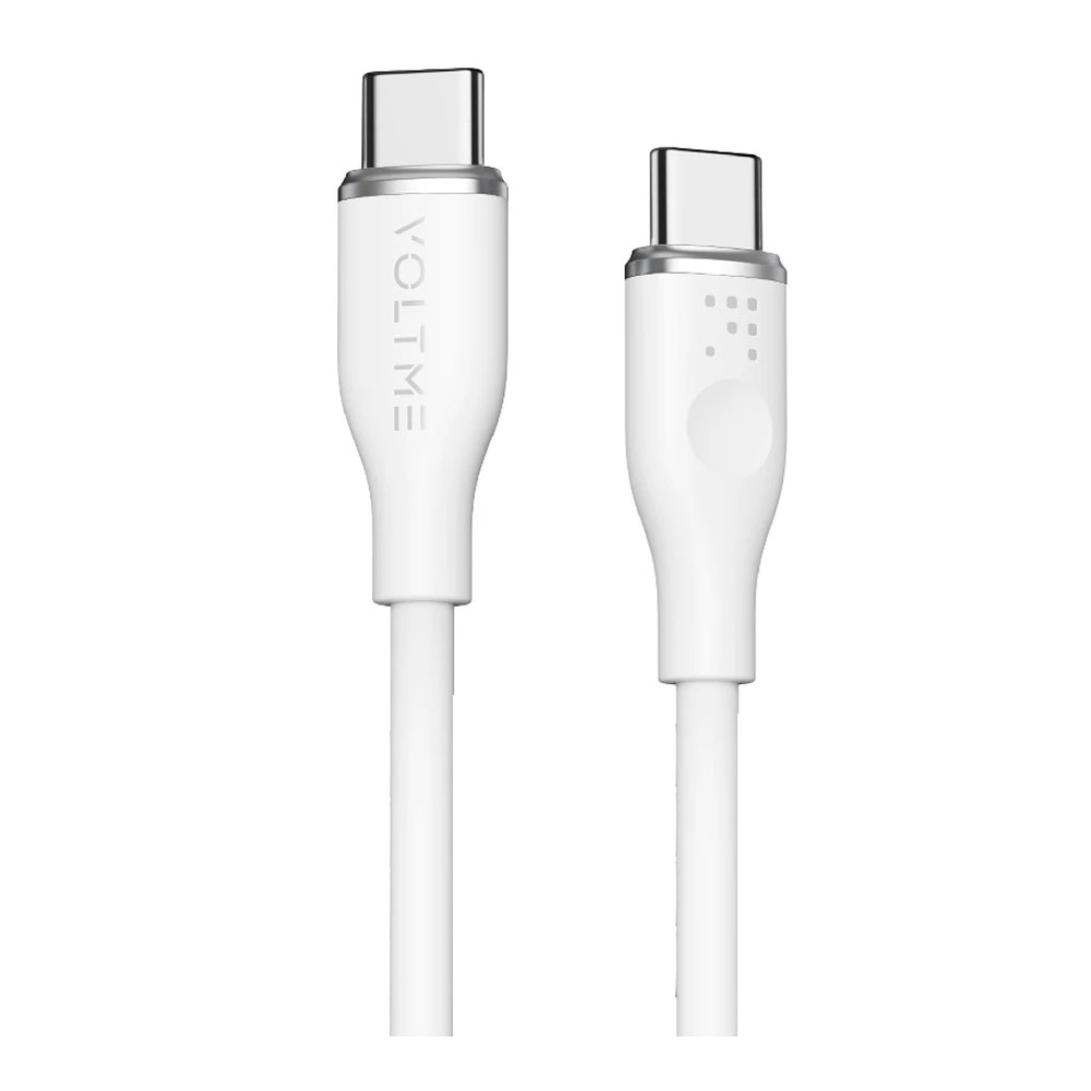 1m 1M Cable Type-C TO Type-C VOLTME (60W,C2021) White — product image 1
