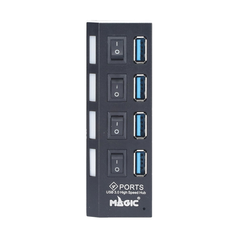 v3.0 4 Port USB HUB v3.0 MAGICTECH (MT09) Type-C Black — product image 1