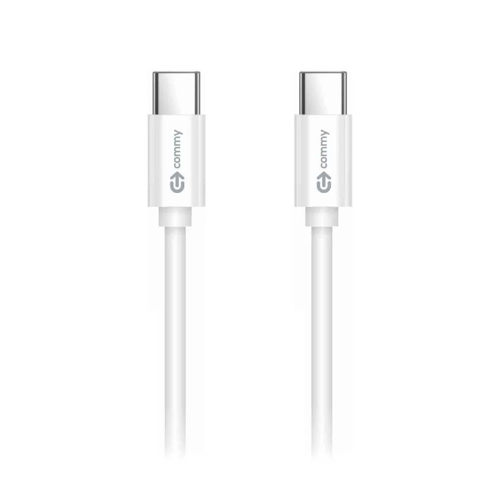 1.2m 1.2M Cable Type-C TO Type-C COMMY (60W,DC249X) White — product image 1