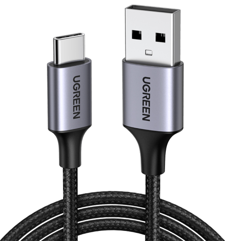 ugreen 3M Cable USB TO Type-C UGREEN (Alu Gray, Nylon-60408) Black — product image 1