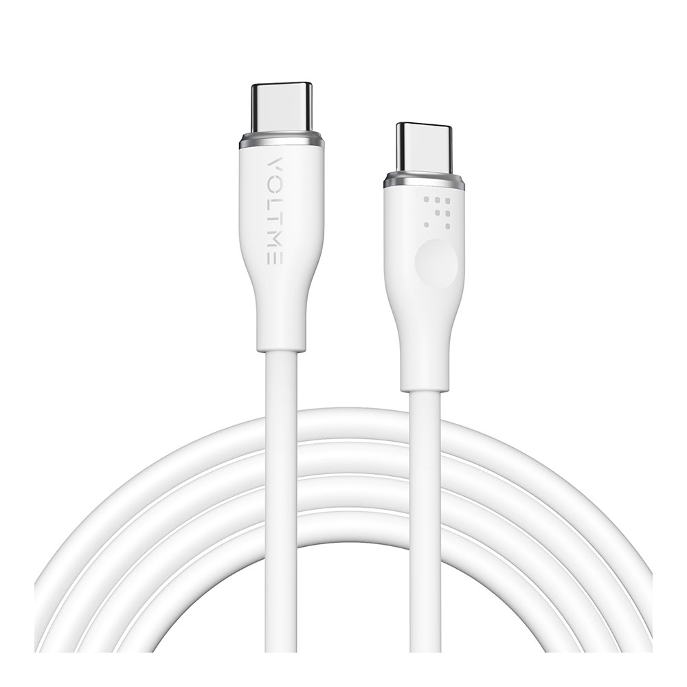 1m 1M Cable Type-C TO Type-C VOLTME (100W,C2031) White — product image 1