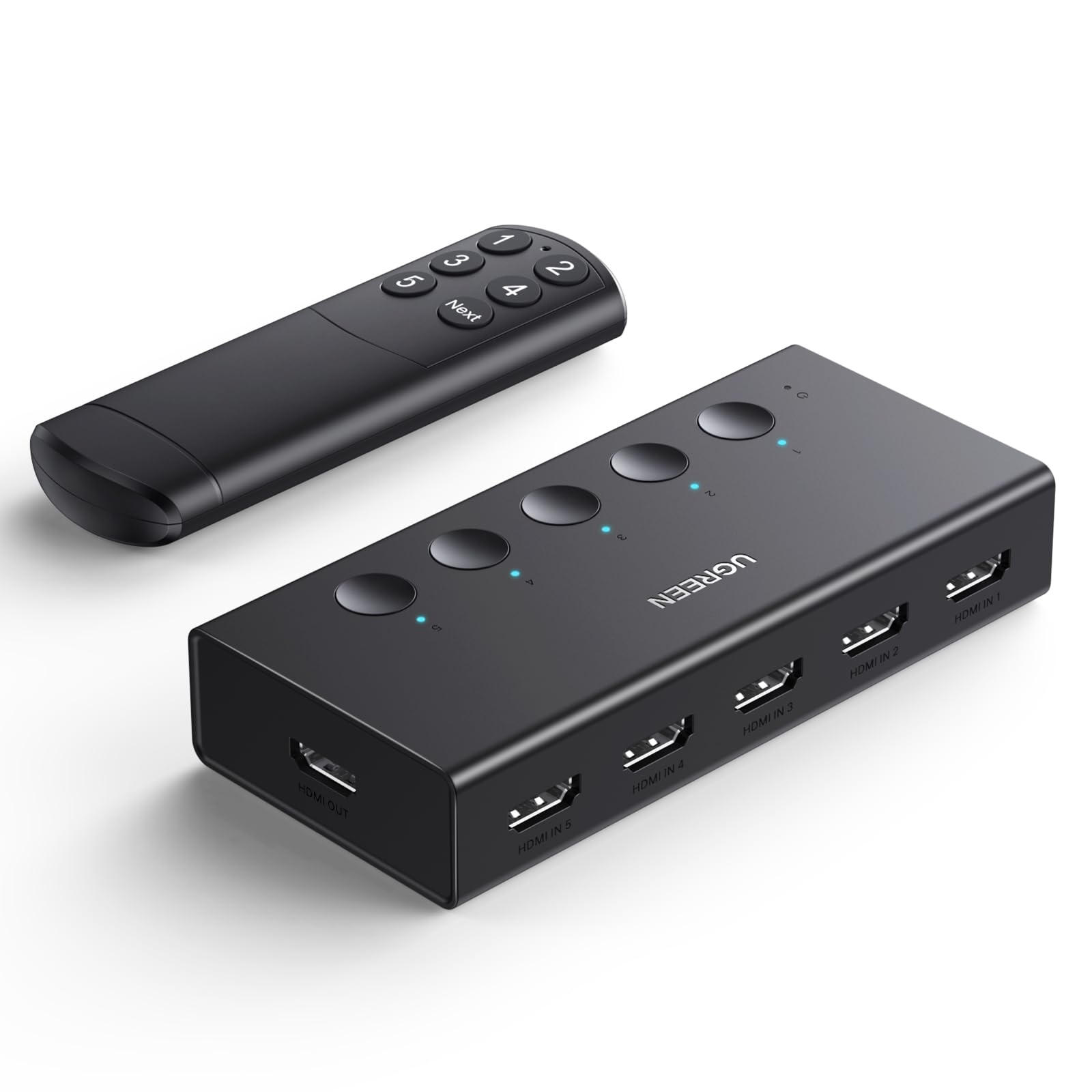 กล่องรวมจอ HDMI SWITCH 5 in 1 Out UGREEN 90512 thumbnail 2