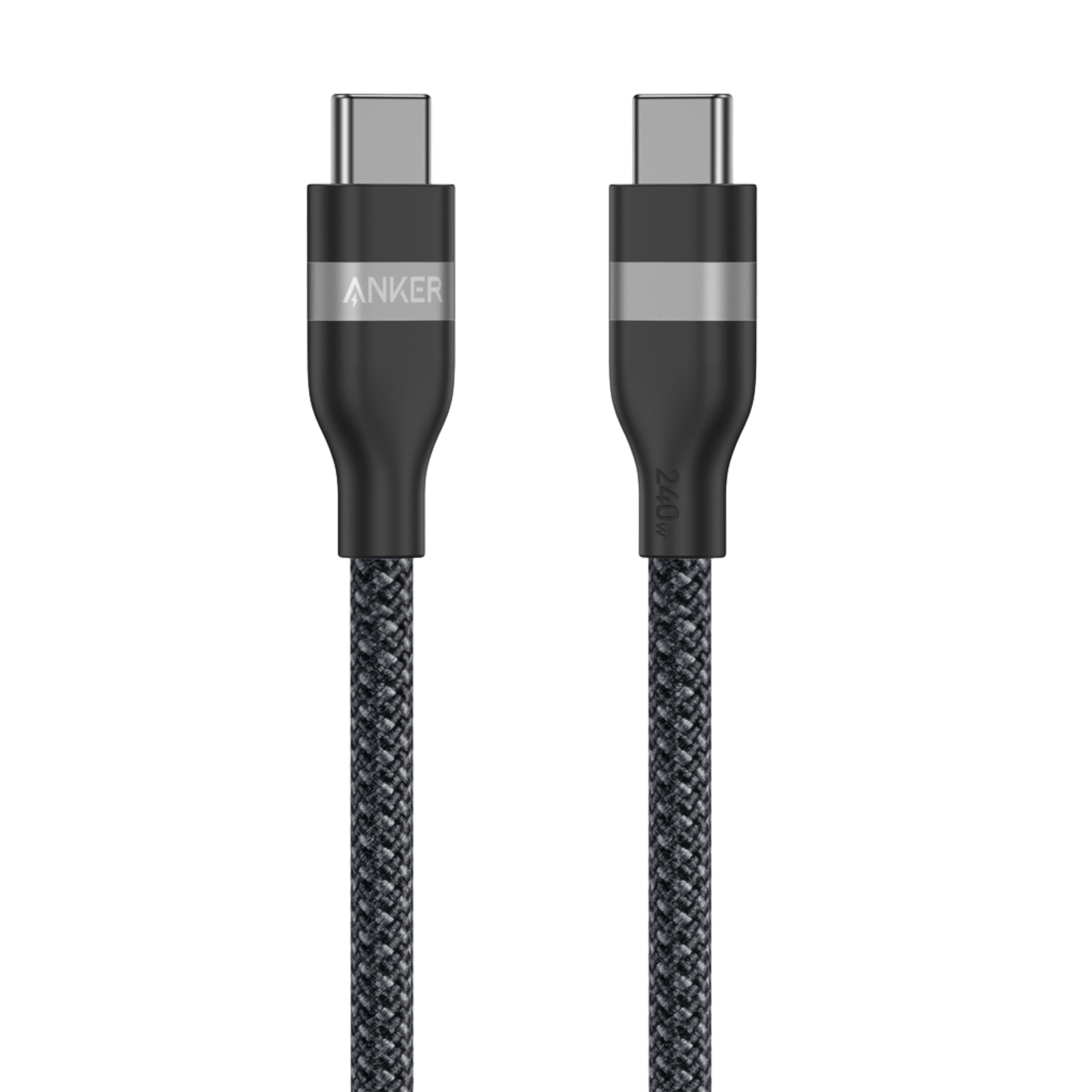 anker 0.9M Cable Type-C TO Type-C (240W,A82E2H11) ANKER Braided Black — product image 1
