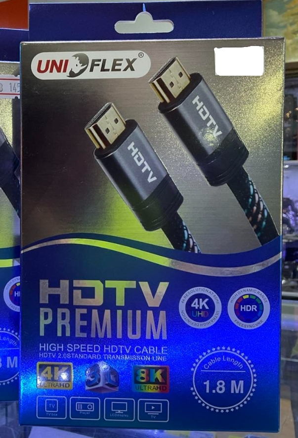 Cable HDTV 4K (V.2.0) M/M (10M) UNIFLEX สายถัก thumbnail 2