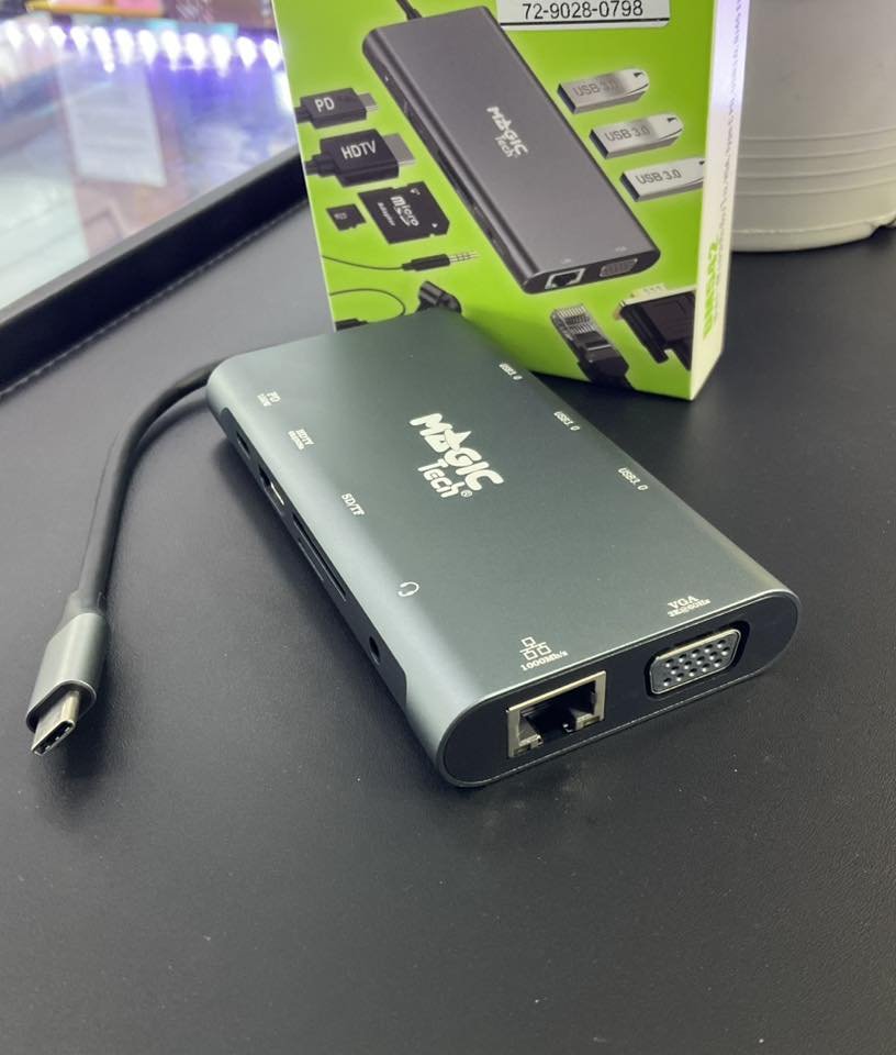 Converter Type-C 10 in 1 MAGICTECH (DM542) Grey thumbnail 3