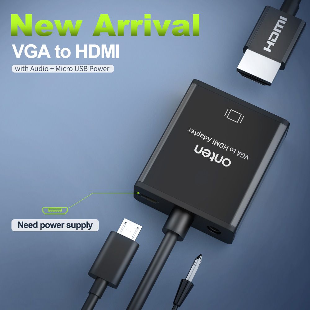 Converter VGA TO HDMI AUDIO ONTEN (OTN-5138S) thumbnail 2