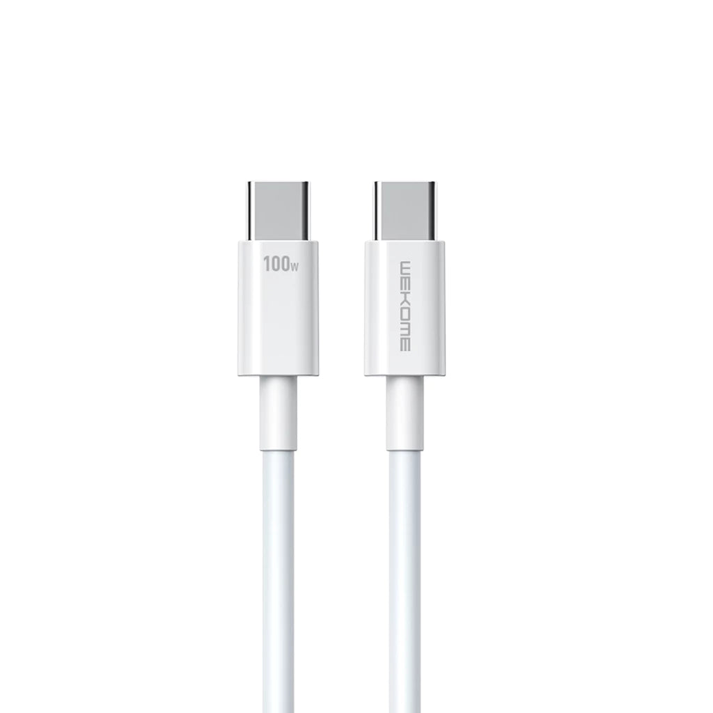 1m 1M Cable Type-C TO Type-C WEKOME (100W,WDC-182) White — product image 1
