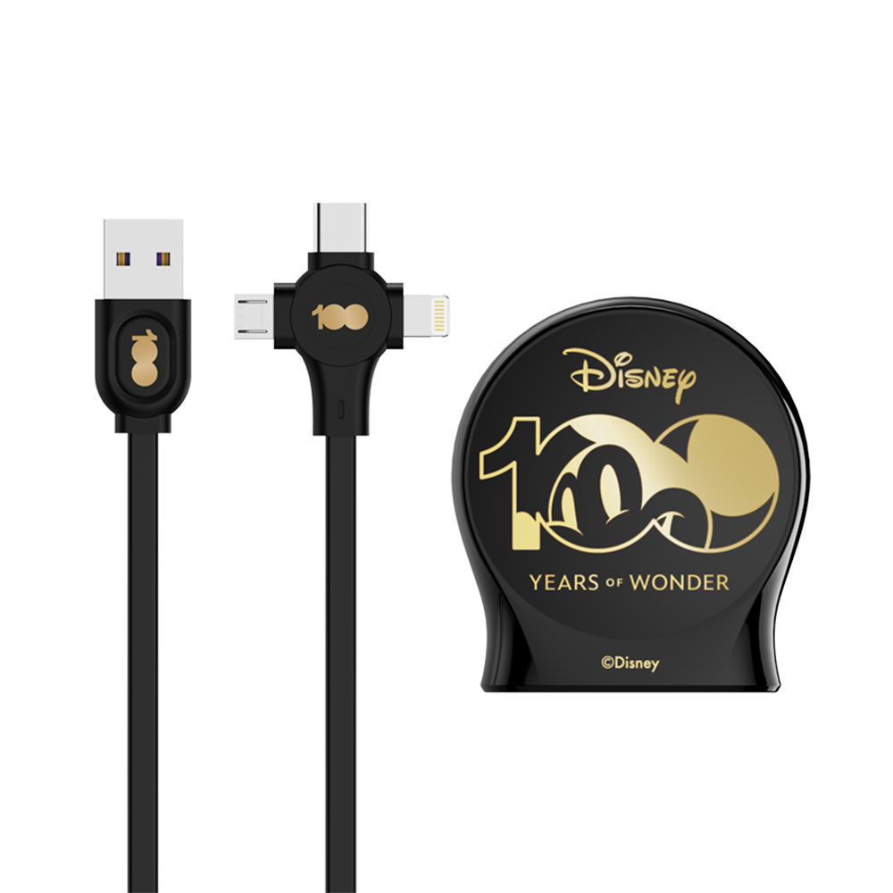 remax 1M Cable Charger 3in1 REMAX Disney (QS-C01) Black — product image 1