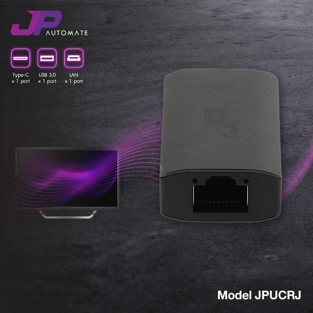 Converter Type-C + USB 3.0 TO LAN JP (JPUCRJ) thumbnail 4