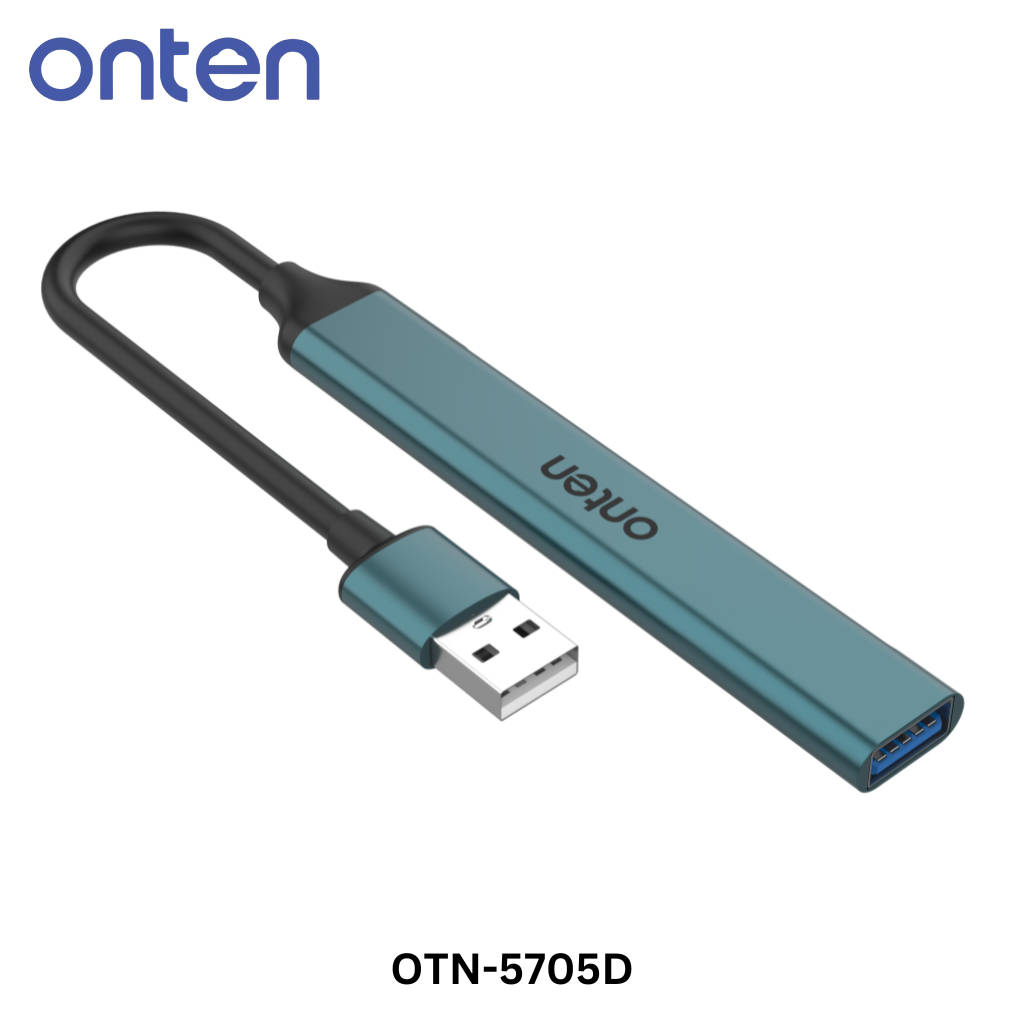 v2.0 3 Port USB HUB v2.0 + Card Reader ONTEN (OTN-5705D) Dark Green — product image 1