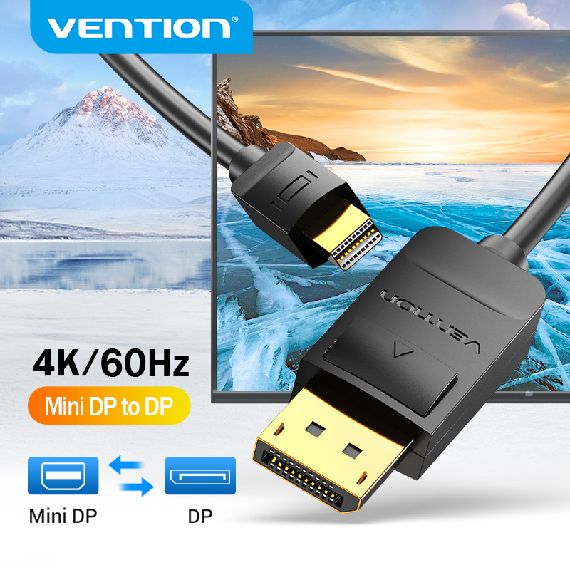 vention Cable Mini DisplayPort TO DisplayPort (1.5M) VENTION HAABG — product image 1