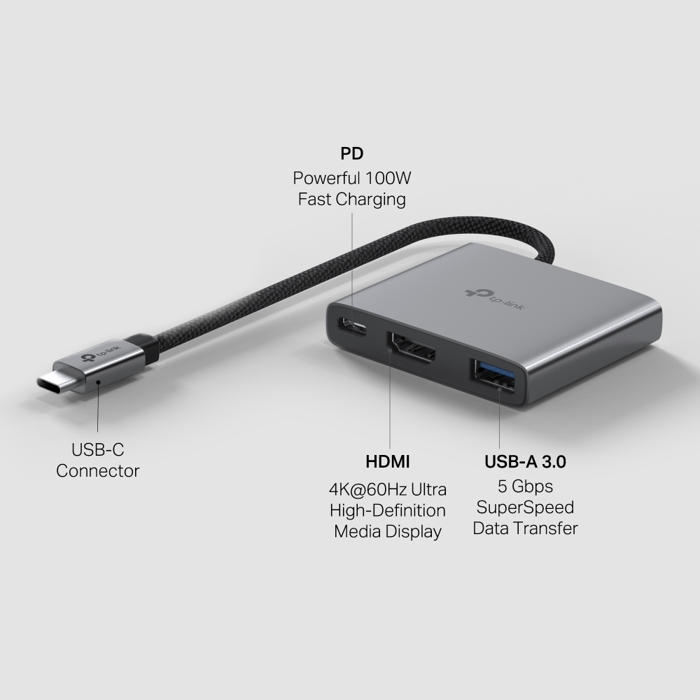 Converter Type-C 3 in 1 TP-LINK (UH3020C) thumbnail 2