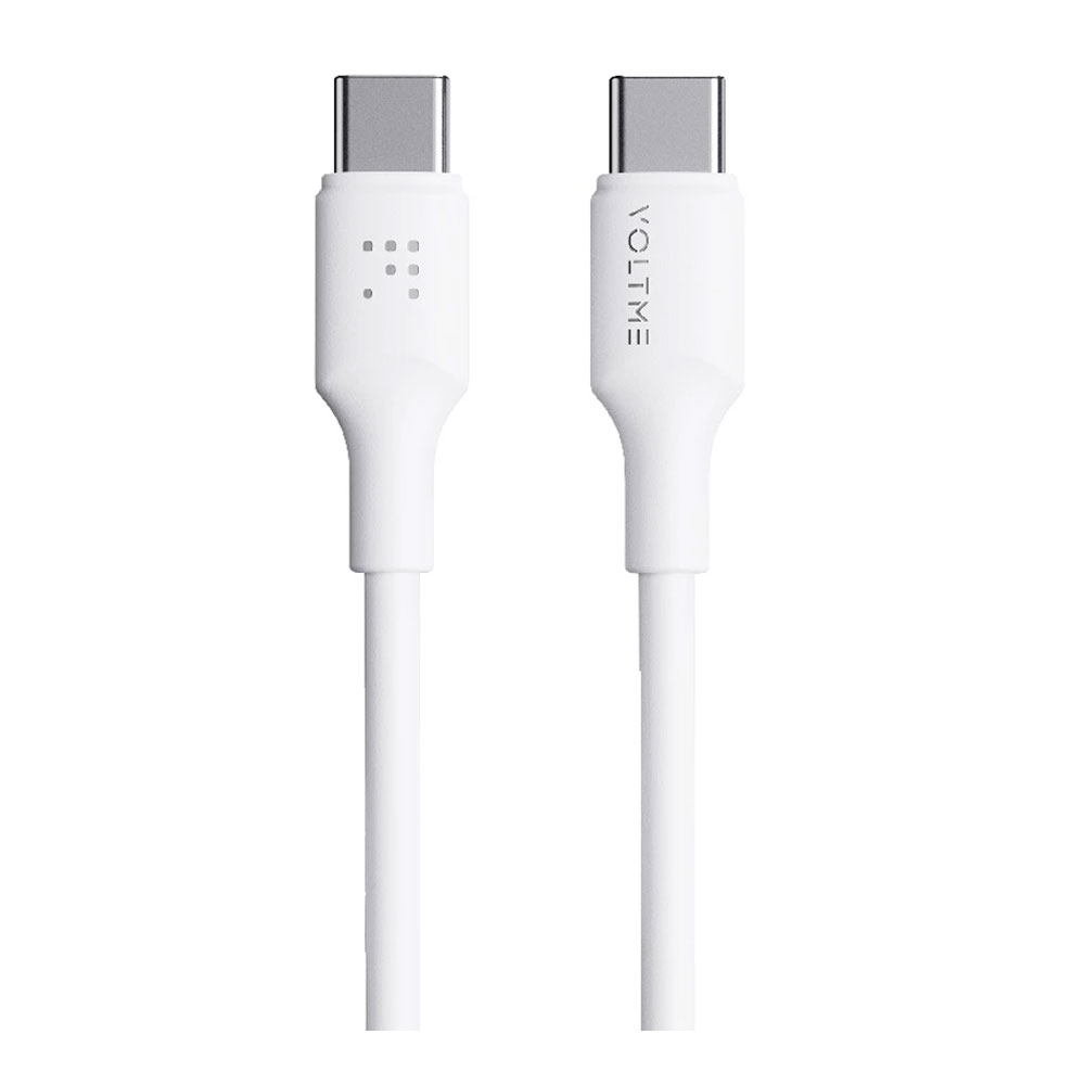 2m 2M Cable Type-C TO Type-C VOLTME (60W,C2275) White — product image 1