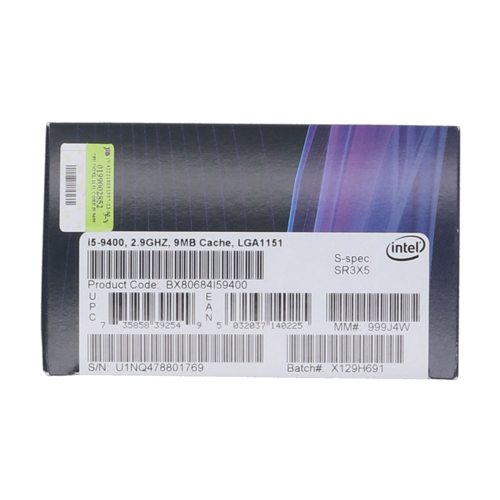 CPU CORE I5-9400 LGA 1151V2 (NEXT) thumbnail 3