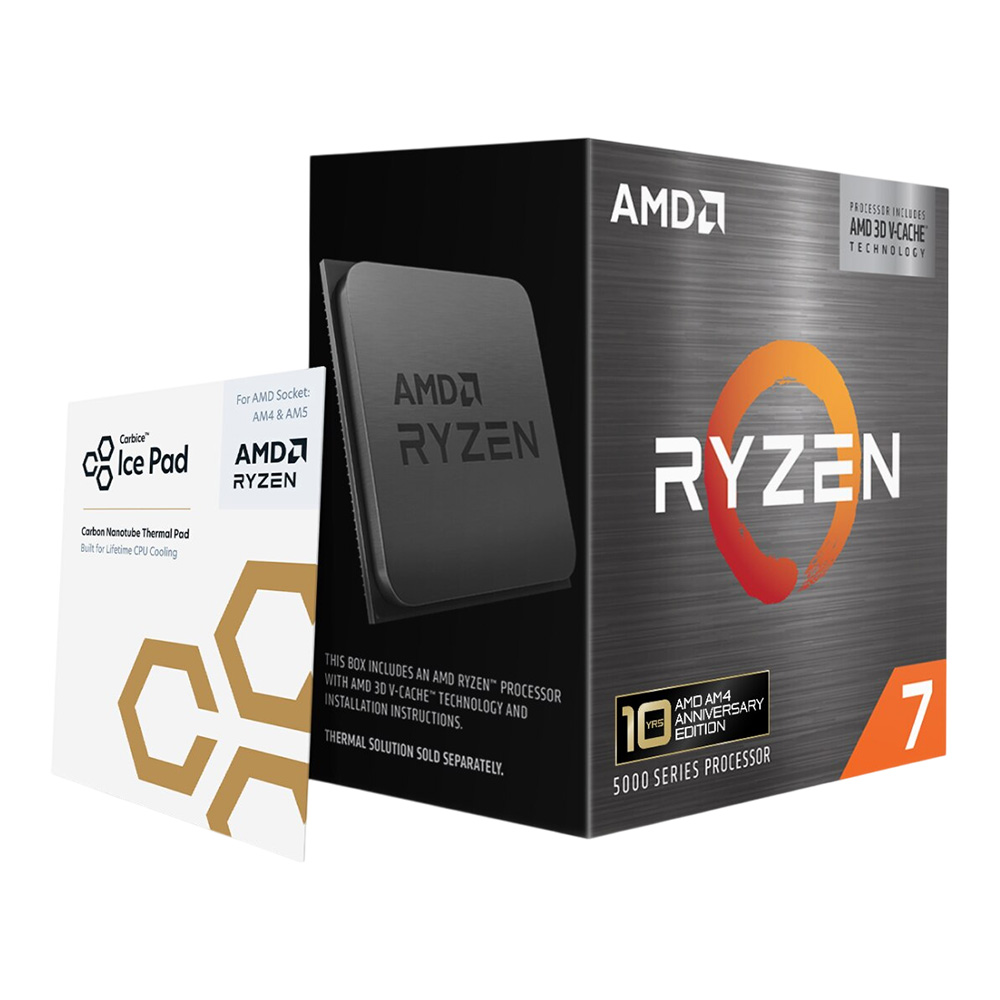amd CPU AMD AM4 RYZEN 7 5800X3D 10TH — product image 1