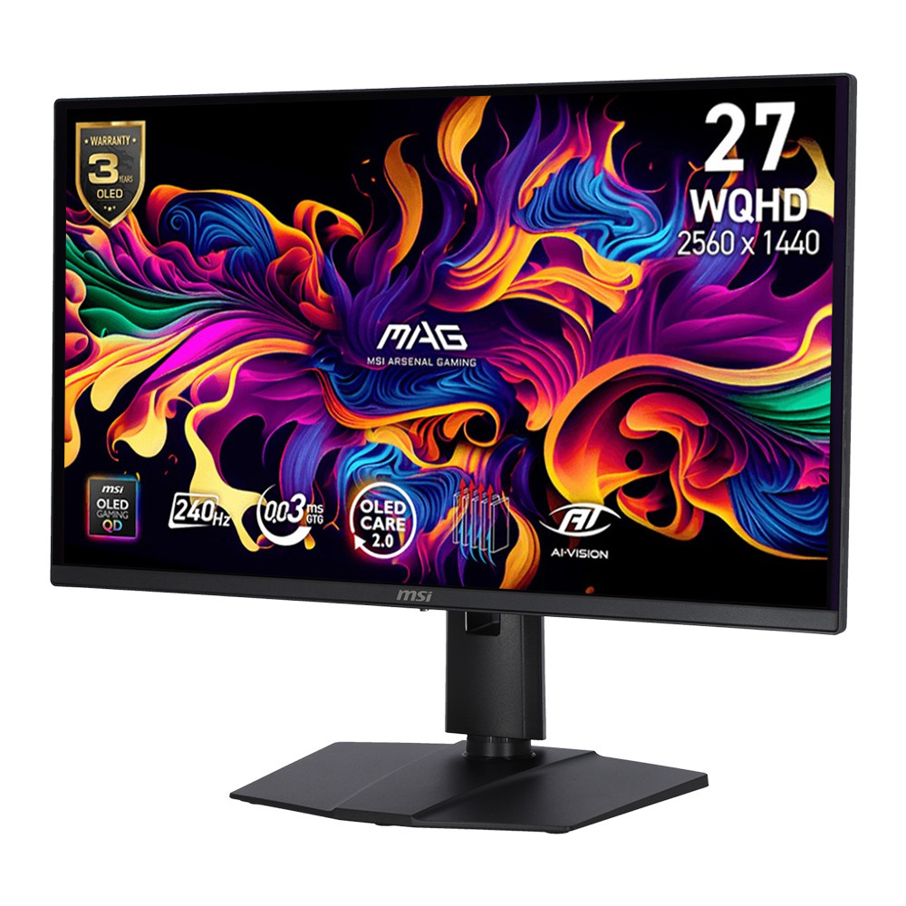 msi MONITOR 26.5'' MSI MAG 272QP QD-OLED X24 (OLED, HDMI, DP, USB-C) 2K 240Hz — product image 1