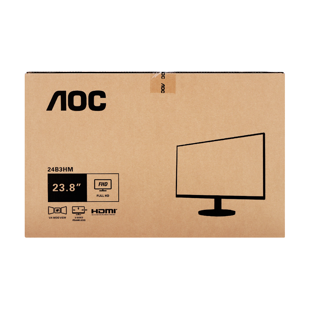 MONITOR 23.8'' AOC 24B3HM/67 (VA, VGA, HDMI) 75Hz thumbnail 3