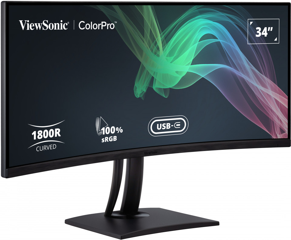 MONITOR 34'' VIEWSONIC VP3481A (VA, HDMI, DP, USB-C, SPK) CURVED 2K 100Hz thumbnail 2