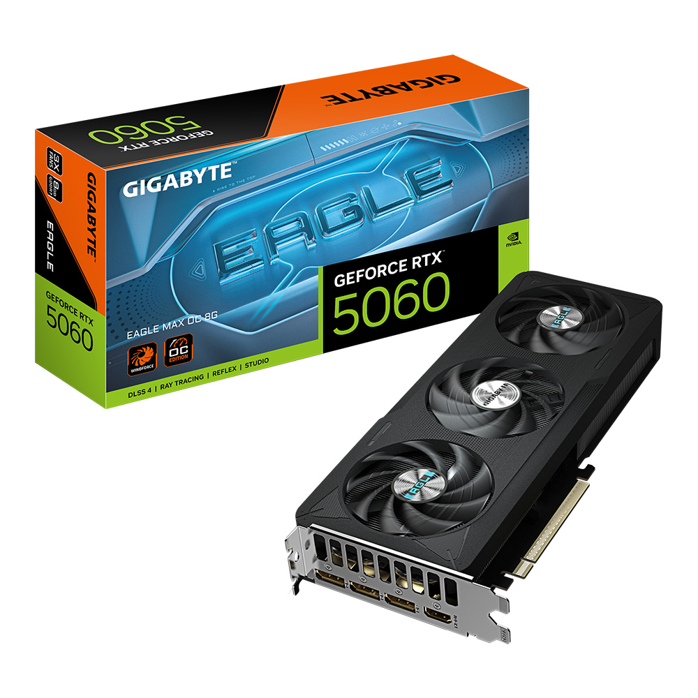 gigabyte VGA GIGABYTE GEFORCE RTX 5060 EAGLE MAX OC - 8GB GDDR7 (REV. 1.0) — product image 1