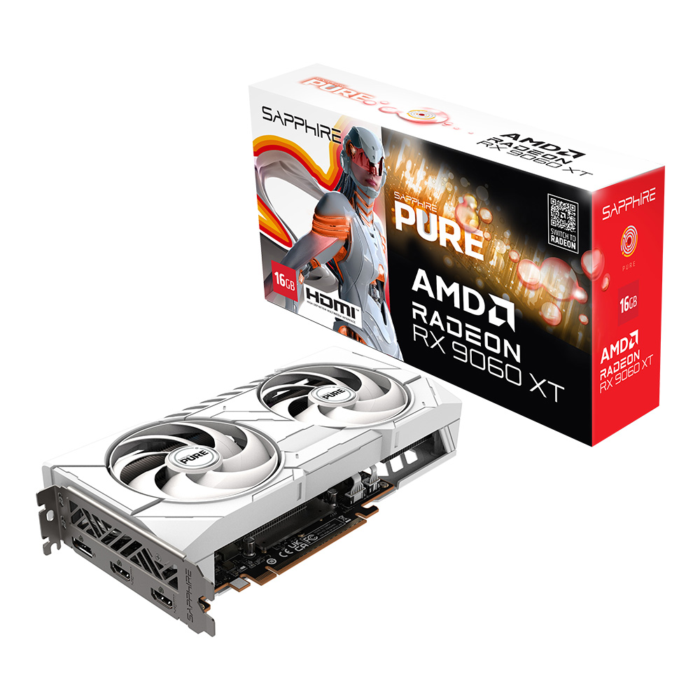 sapphire VGA SAPPHIRE RADEON RX 9060XT PURE GAMING OC - 16GB GDDR6 — product image 1