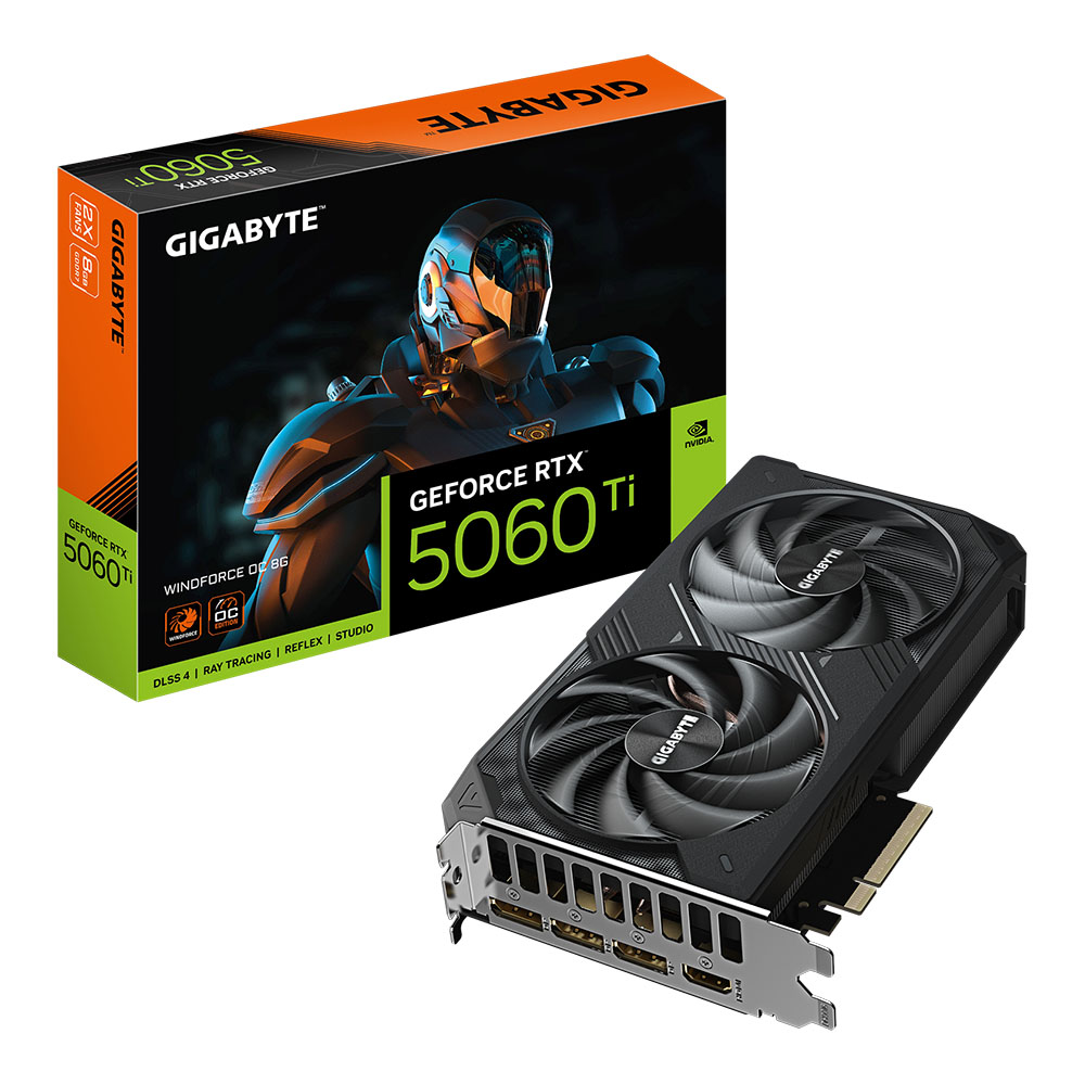 gigabyte VGA GIGABYTE GEFORCE RTX 5060 TI WINDFORCE OC - 8GB GDDR7 (REV. 1.0) — product image 1