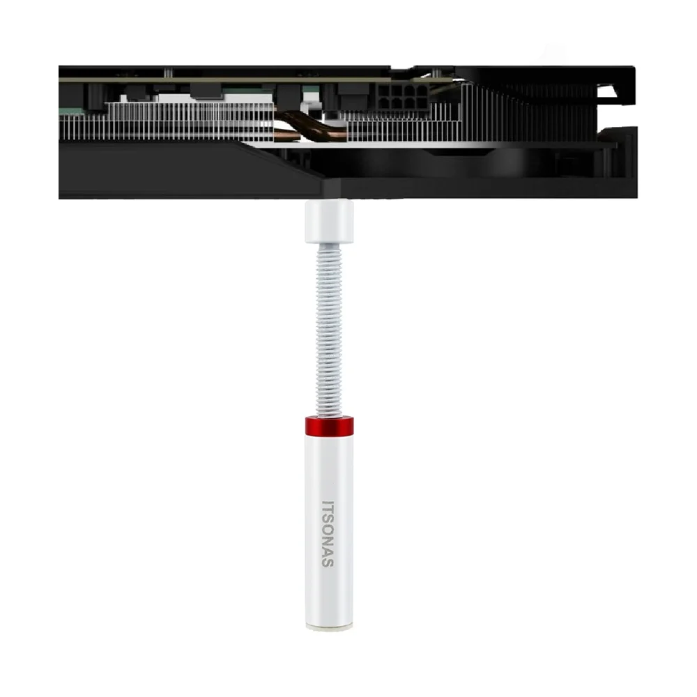 ITSONAS GRAPHICS CARD HOLDER STAND WHITE (75-125mm) thumbnail 4
