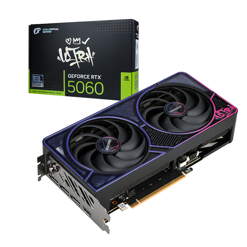 colorful VGA COLORFUL GEFORCE RTX 5060 IGAME ULTRA DUO OC - 8GB GDDR7 — product image 1