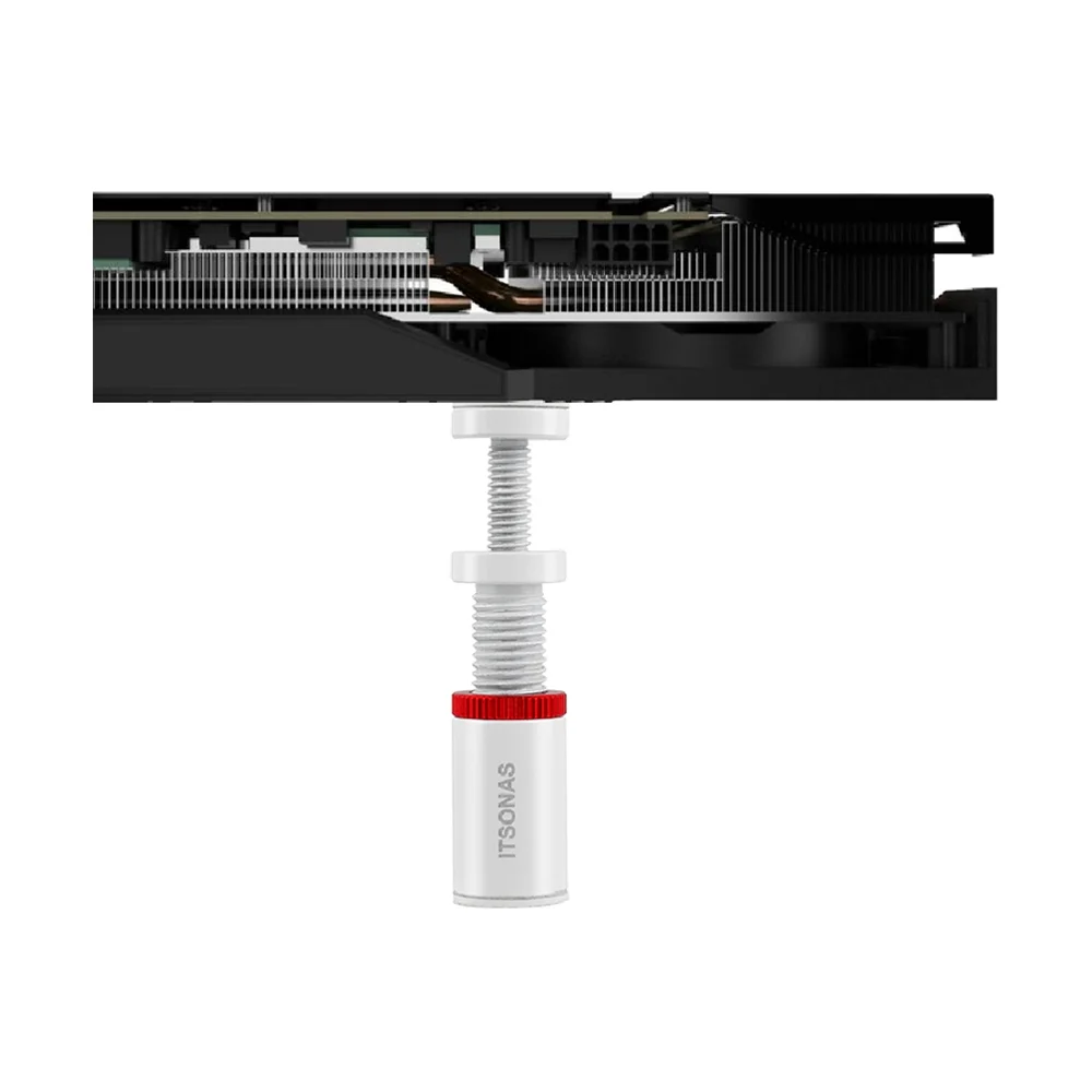 ITSONAS GRAPHICS CARD HOLDER STAND WHITE (40-70mm) thumbnail 4
