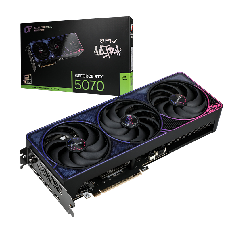 colorful VGA COLORFUL GEFORCE RTX 5070 IGAME ULTRA OC - 12GB GDDR7 — product image 1